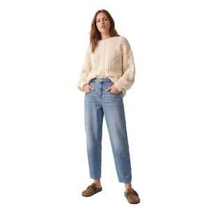 BA&SH Sophia Lady Jeans Mom Balloon US 8 Retro Designer Denim Minimalist $245